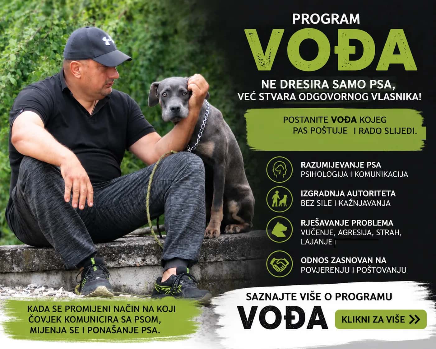 PROGRAM ZA OBUKU PASA I EDUKACIJU VLASNIKA – VOĐA