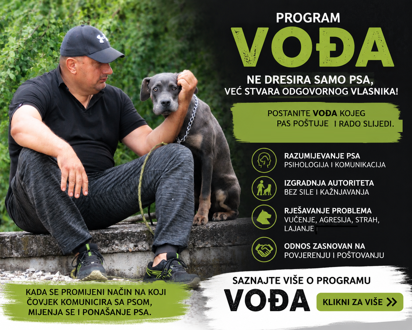 PROGRAM ZA OBUKU PASA I EDUKACIJU VLASNIKA – VOĐA